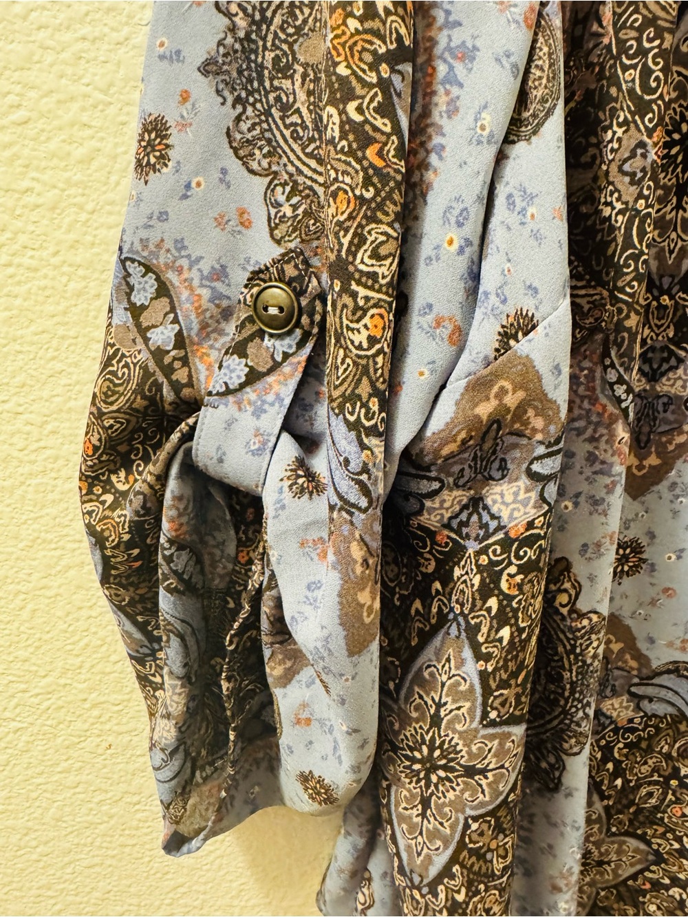 Maurices Blue Paisley Medallion Tunic with Brown Accents - Picture 4 of 4